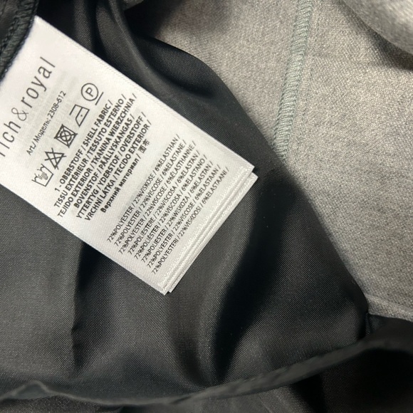 Rich and Royal NWT size 6 Gray Pleated Skirt ultra classic/academia/office siren - Picture 10 of 10